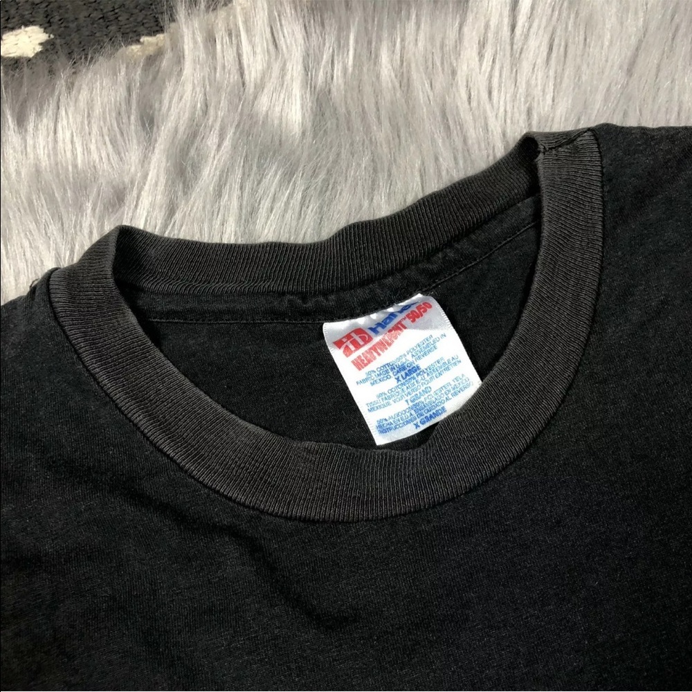Vintage 90s Black One World Family Hawaii Ocean Gecko Shirt View 5